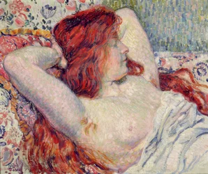 Žena s červenými vlasy, 1906